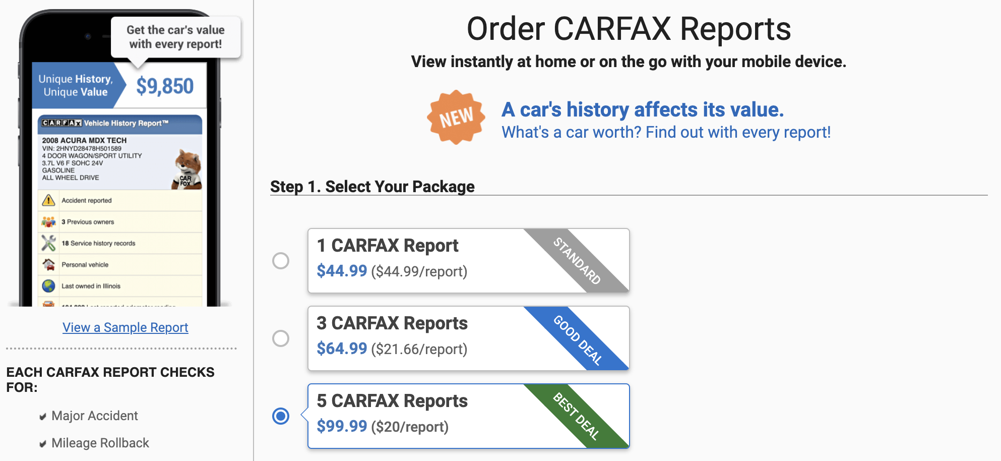 Carfax 5